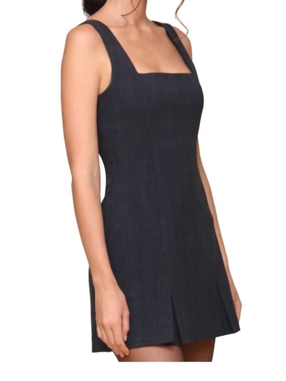 Avec Les Filles Square-Neck Sleeveless Sheath Mini Dress